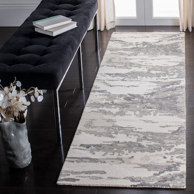 SAFAVIEH Handmade Abstract Mahmooda Contemporary Wool Rug