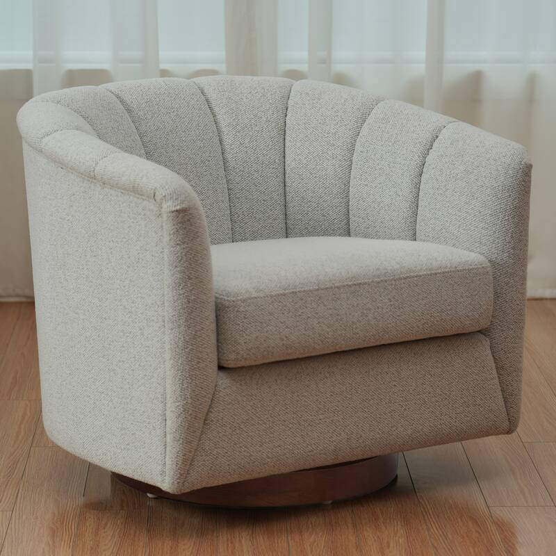 Fabric 360°Swivel Accent Chair