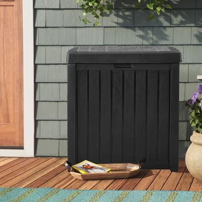 Zenova 52-Gallon Small Deck Box Outdoor Storage Container - 52