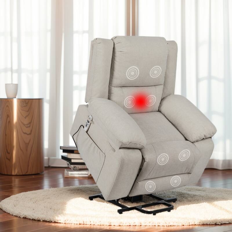 Electric Massage Power Recliner Chair, Multifunction Lifting, Timing