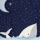 preview thumbnail 4 of 9, Lambs & Ivy Bubbles & Squirt 3-Piece Whale/Ocean Aquatic Baby Crib Bedding Set