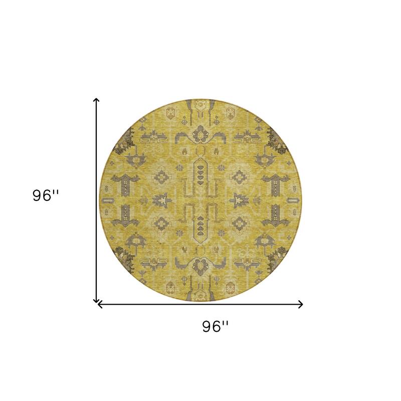 HomeRoots Oriental Traditional Rectangle Outdoor Rug