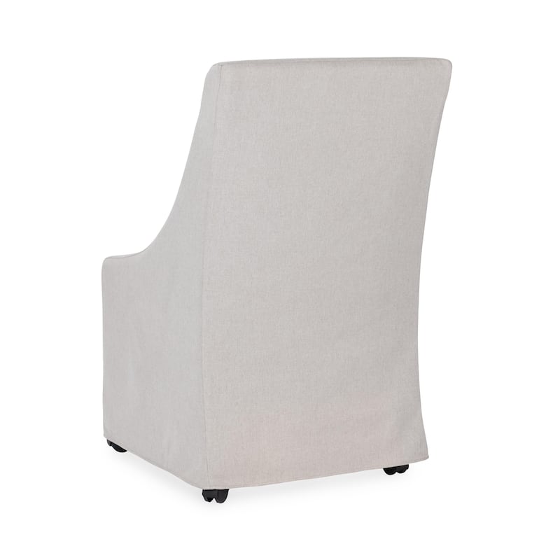Classic Home Warwick Upholstered Rolling Dining Chair