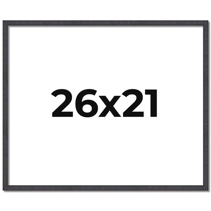 26x21 Frame Brown Solid Wood Picture Frame - Complete Modern Photo