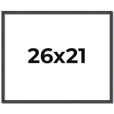 26x21 Frame Brown Solid Wood Picture Frame - Complete Modern Photo