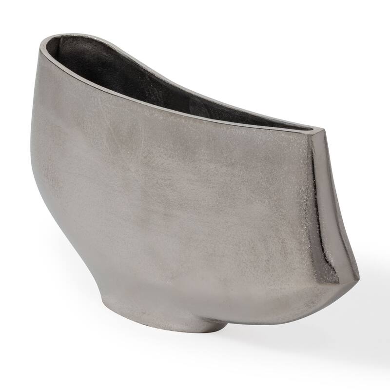 Aris Silver Decorative Metal Table Vase