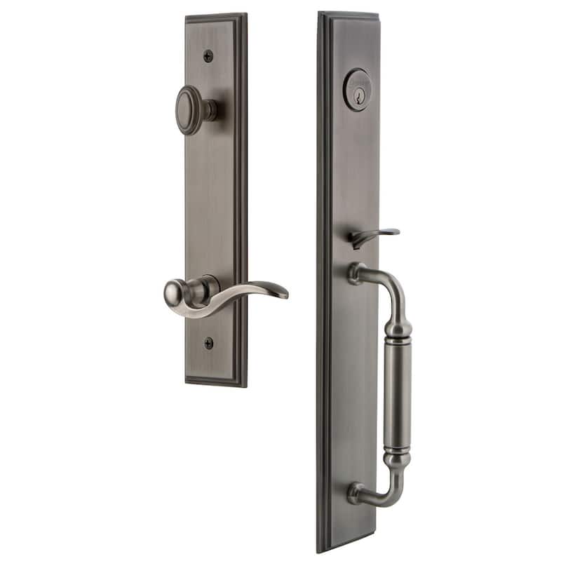 Grandeur Carre Solid Brass Rose Right Handed Keyed Entry Single