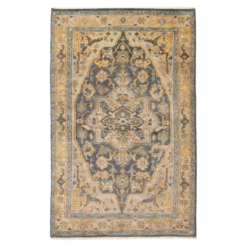 ECARPETGALLERY Hand-knotted Jules Serapi Navy Wool Rug - 5'0 x 8'0 - Navy - 5'0 x 8'0