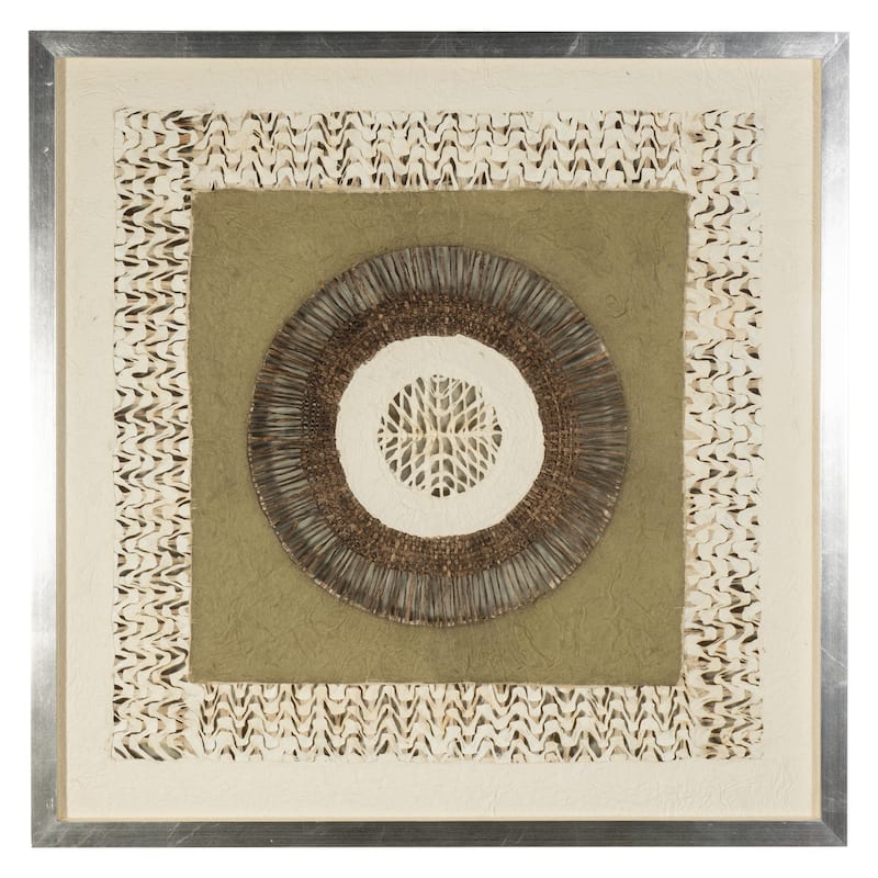 HUJI Handmade Paper Mache Art Shadow Box Wall Decor Wall Art For Bathroom Bedroom