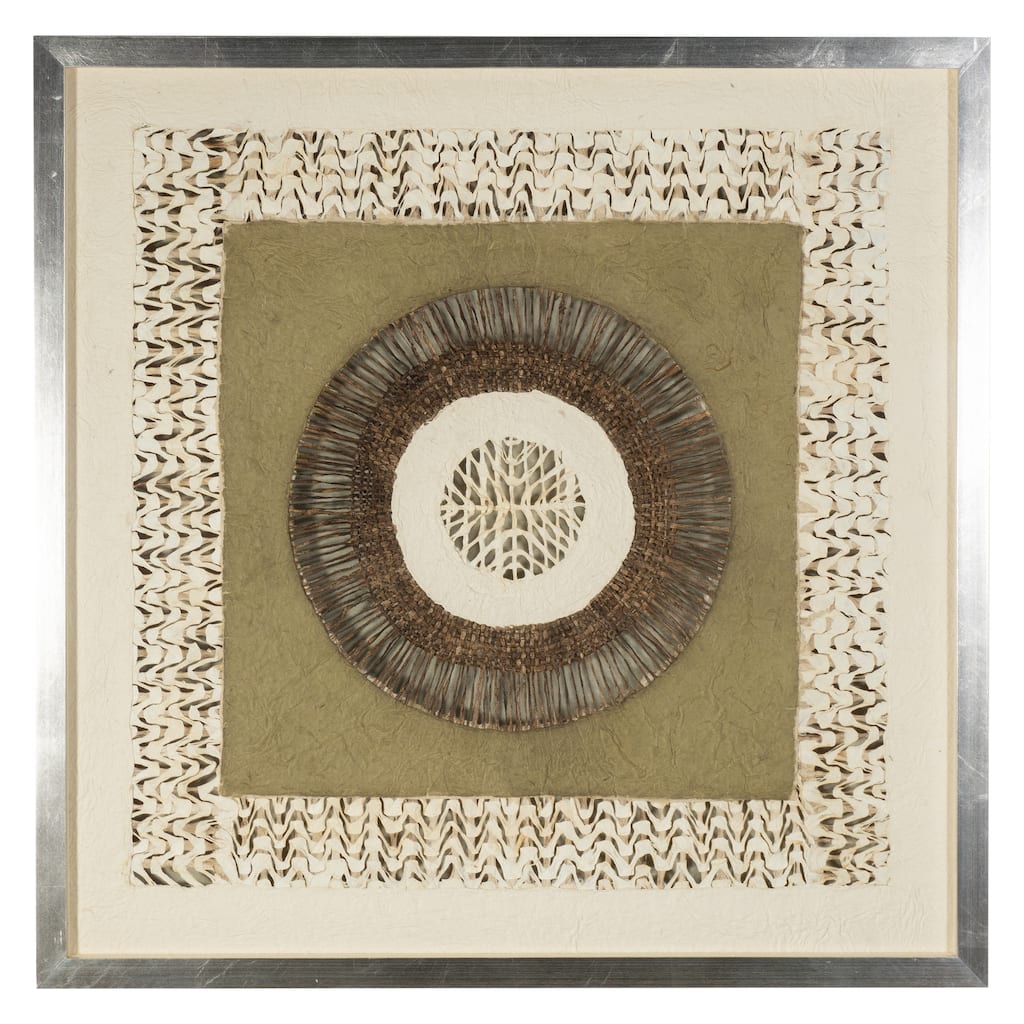 HUJI Handmade Paper Mache Art Shadow Box Wall Decor Wall Art For Bathroom Bedroom