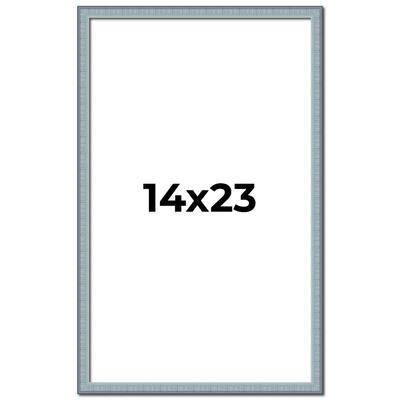 14x23 Frame Rustic Sky Blue Solid Wood Picture Frame | 0.75 Inch