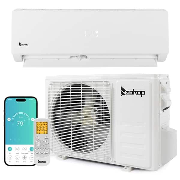 18000BTU 230V WiFi Connected Ductless Mini Split Air Conditioner Bed