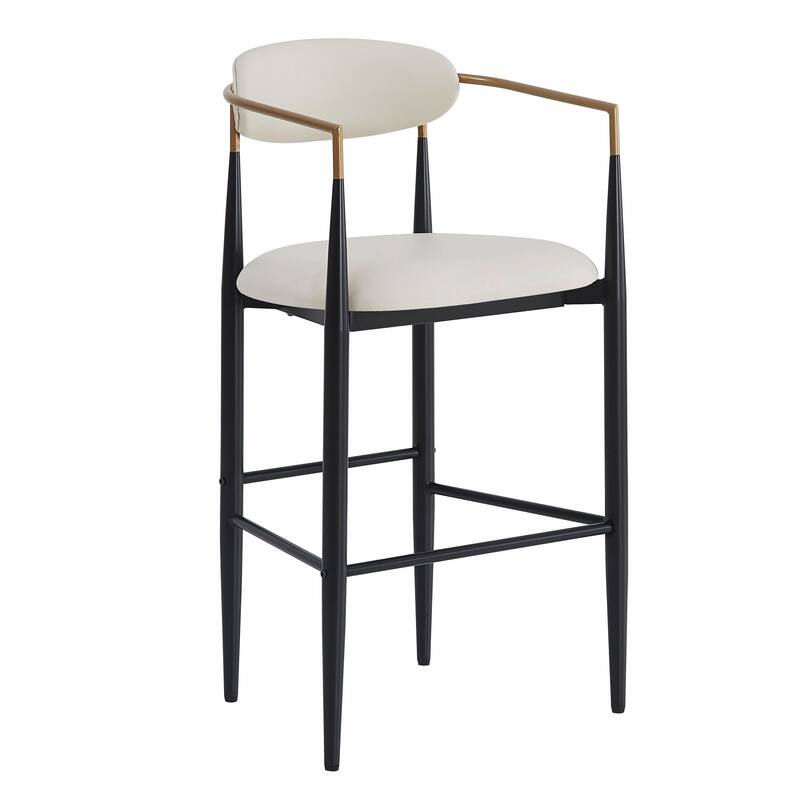 Modern Counter Stool Set - Comfortable, Sturdy Iron Frame