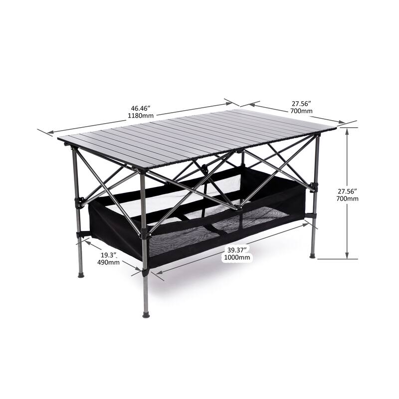 3-Piece Bistro Set Outdoor Patio Conversation Set with Folding Outdoor Table and 2 Lounge Chair for Bistro and Balcony