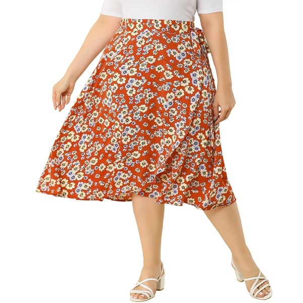 wrap skirt plus size
