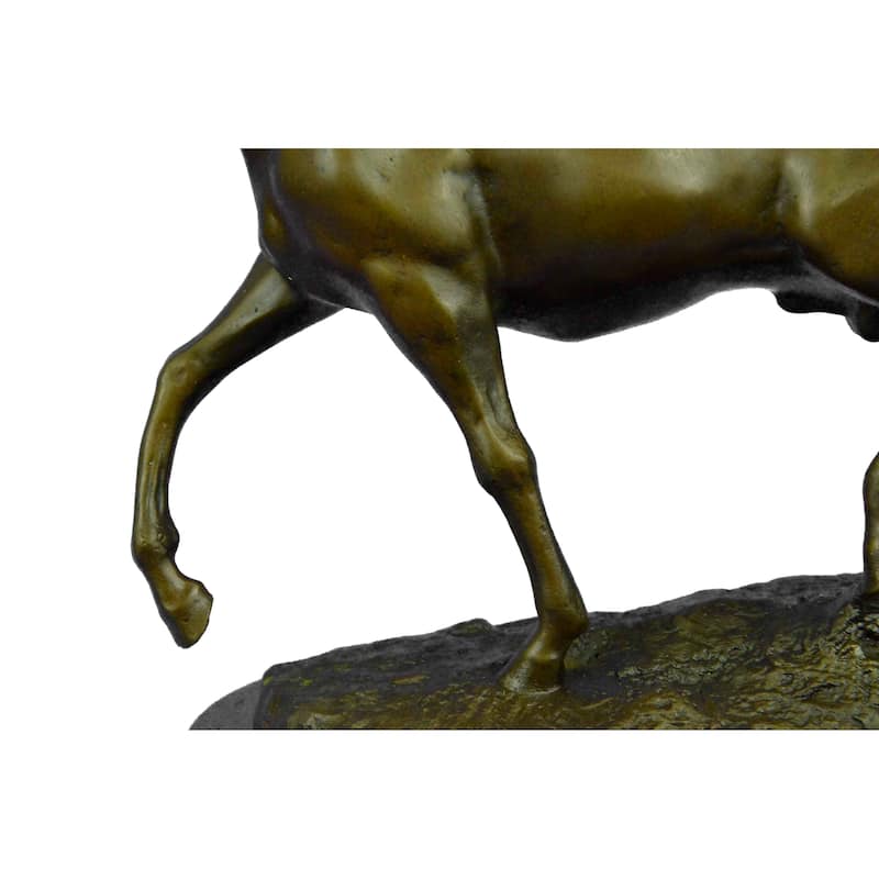 Natural Free Arabian Horse Barn Racing Race Sculpture Marble Base Figurine Statu
