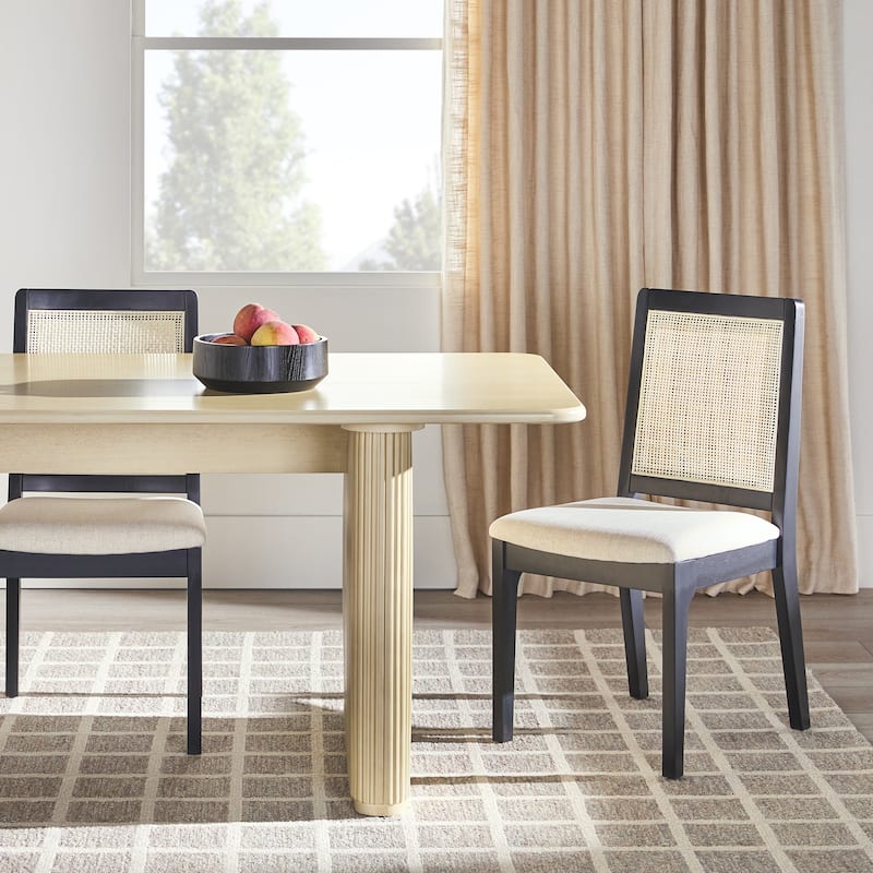 Middlebrook Designs 68" Modern Dining Table with Reeded Base