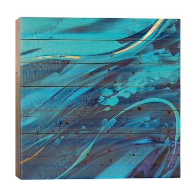 Invisible Masters Of The Sea Waves Print On Wood by Marina Skromova - Multi-Color