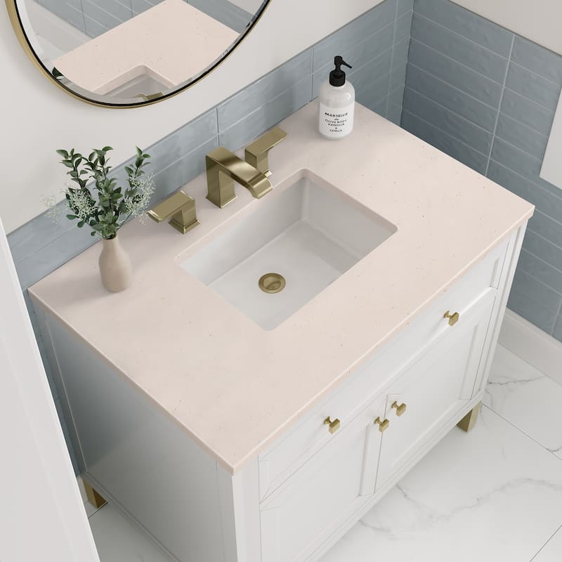 James Martin Vanities Chicago 36" Single Vanity, Glossy White