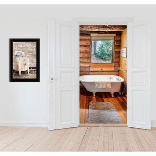 TrendyDecor4U Contemporary "Laundry Room" Framed Print Wall Art by Lori Deiter