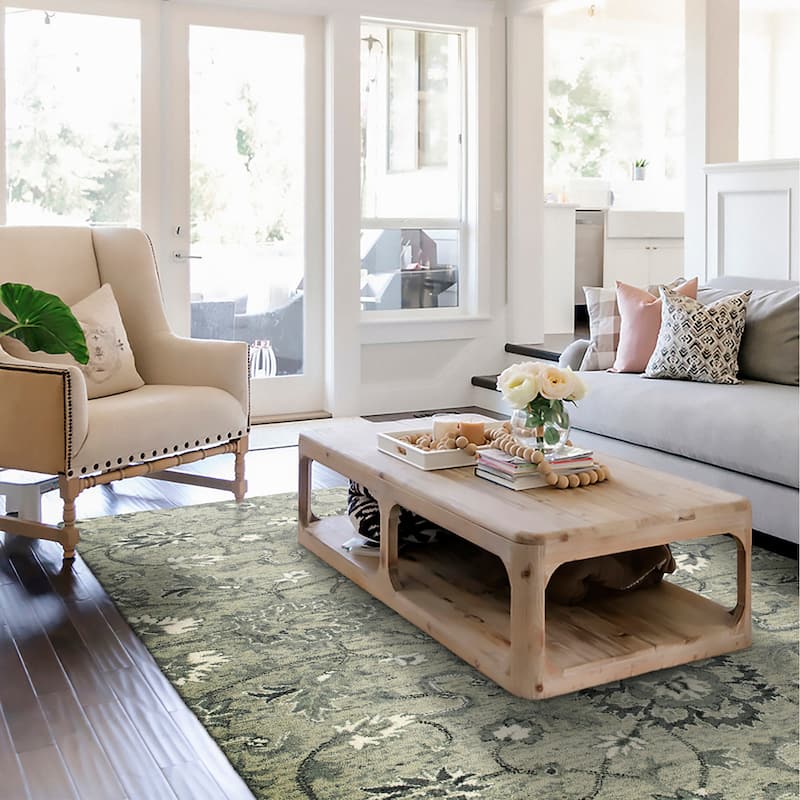 Origami Hand Tufted Wool Area Rug