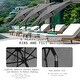 preview thumbnail 64 of 101, Autlaycil 7.5FT Solar Patio Umbrella with Base and Tilt,Crank