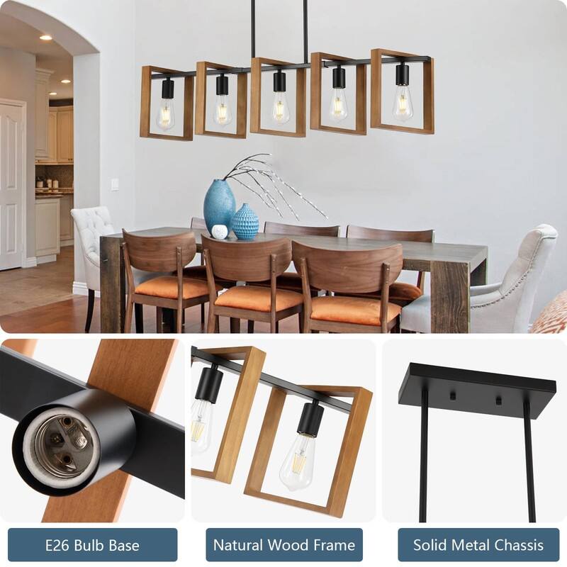 Kitchen Island Lighting Fixture, Dining Room 4 Lights Chandeliers