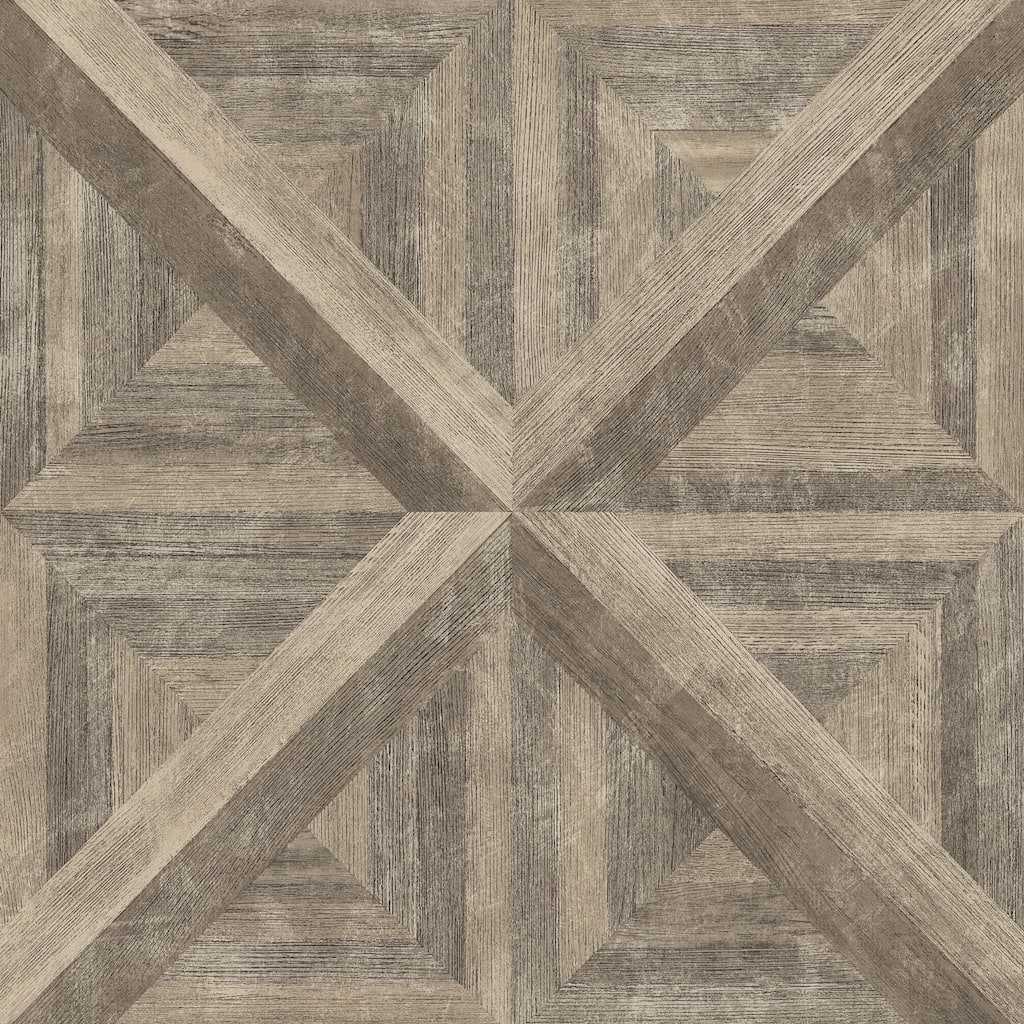 A-Street Prints Carriage Brown Geometric Wood Wallpaper