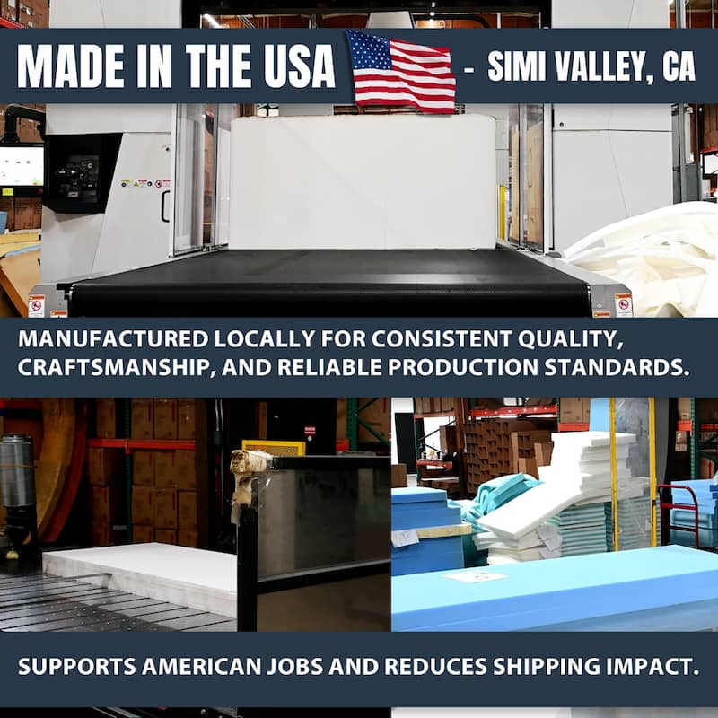Memory Foam Infused Futon Mattress Full XL - Washable Removable Cover, Thick Foldable Sofa Bed Cushion (Frame NOT Included)