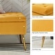 preview thumbnail 128 of 137, HULALA HOME Neptunus Modern 45.5" W Velvet Bedroom Storage Bench for End of Bed with Nailhead Trim