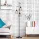 CO-Z 66" 3-Light Industrial Floor Lamp with Hanging Caged Shades