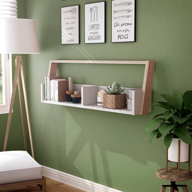 Isabelle Mid-century Modern 2-Shelf Wall-mounted Console by Furniture of America