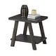 preview thumbnail 13 of 13, Roundhill Furniture Athens Contemporary Wood Shelf End Table
