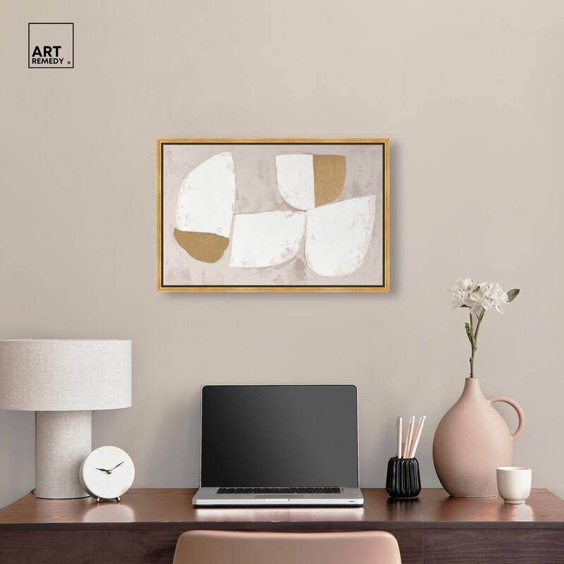 Gilded Cairn III Canvas by Art Remedy