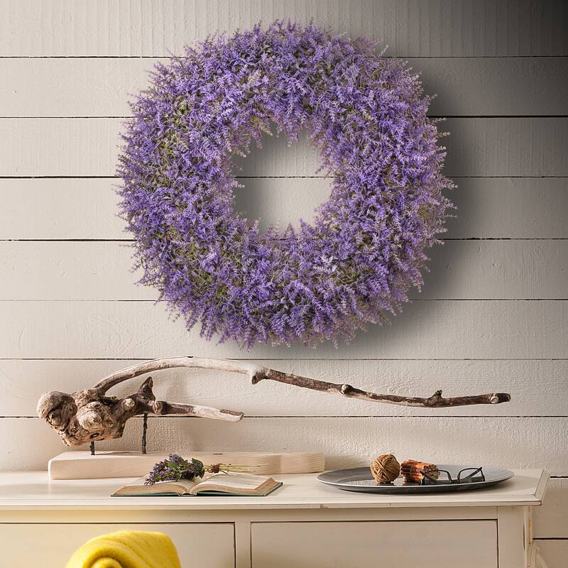 Lavender Garden Wreath 24"