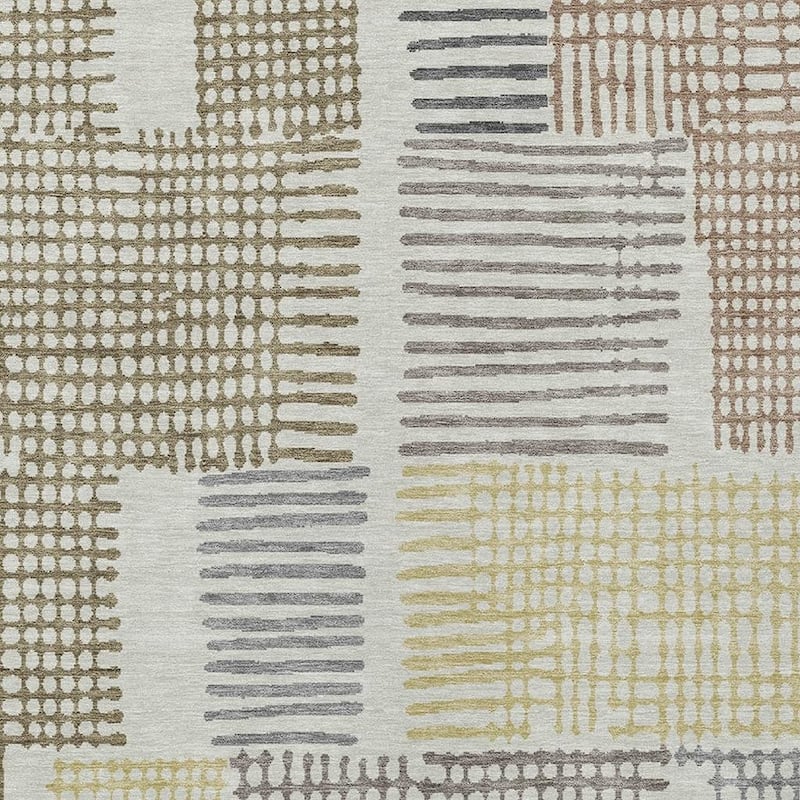 HomeRoots Geometric Transitional Rectangle Outdoor Rug