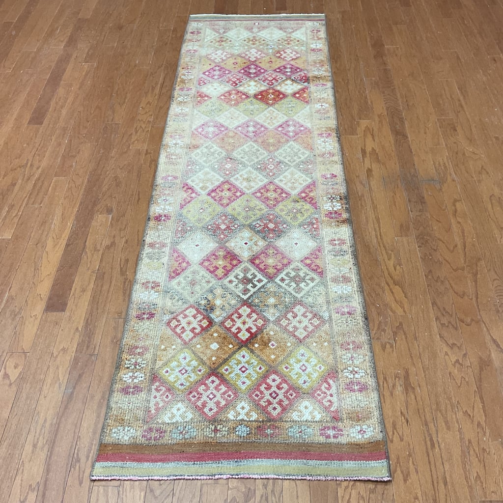 HERAT ORIENTAL Handmade Turkish Oushak Wool Runner - 2'9" x 9'5"