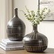 preview thumbnail 2 of 3, Uttermost Graphite Stride Geometric Vases Set/2