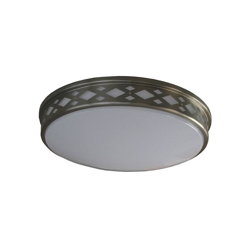 Amax Lighting 20W LED diamonud fixture in Brush Nickel Finish