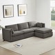 preview thumbnail 11 of 179, Mia Oversized Modular Sectional Fabric Sofa