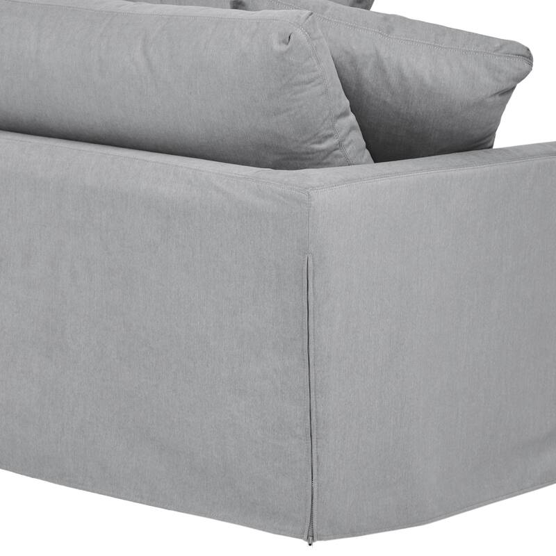 Ciara 93" Modern Upholstered Slipcovered Cloud Sofa Couch