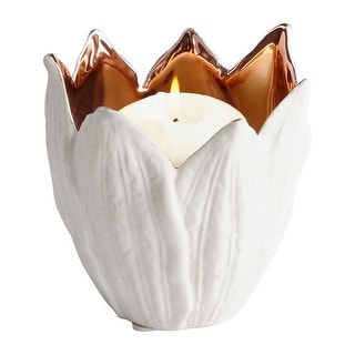 Cyan Design 08489 Enamored Evolution 4" Tall Ceramic Floral - White ...