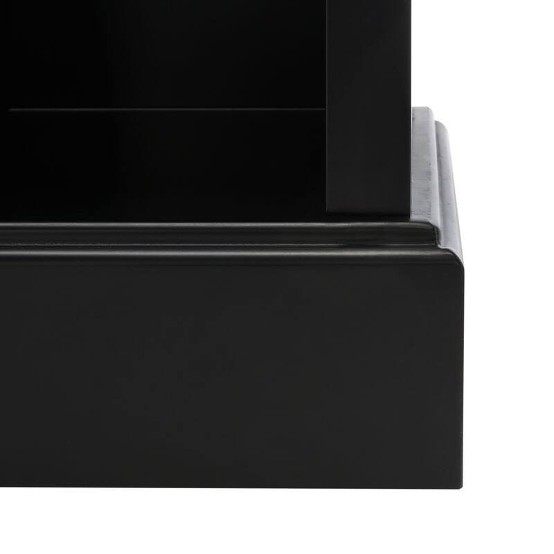 SAFAVIEH Marcelle 4 Shelf 2 Hook Top Storage Hall Tree - 20" W x 16" D x 68" H - 20Wx16Dx68H