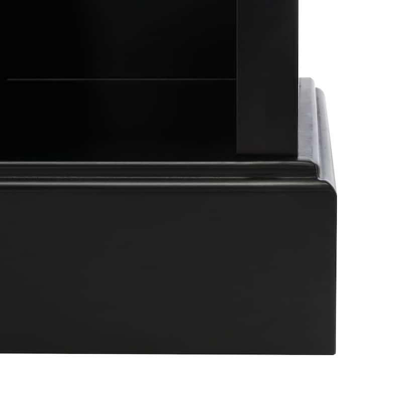 SAFAVIEH Romaine 6 Shelf 2 Hook Bottom Storage Hall Tree - 20" W x 16" D x 68" H - 20Wx16Dx68H