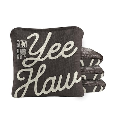 Yee Haw Gray Dual Sided Cornhole Bags