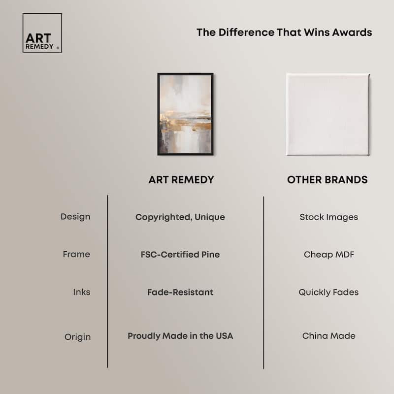 Gold Dust I Canvas by Art Remedy