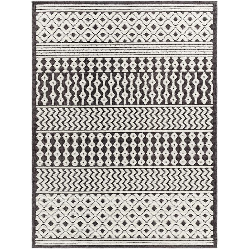 Livabliss Lyna Country Diamond Washable Area Rug