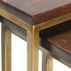 preview thumbnail 8 of 7, Lynda Set of 2 Mango Wood Nesting Tables in Dark Brown by Kosas Home
