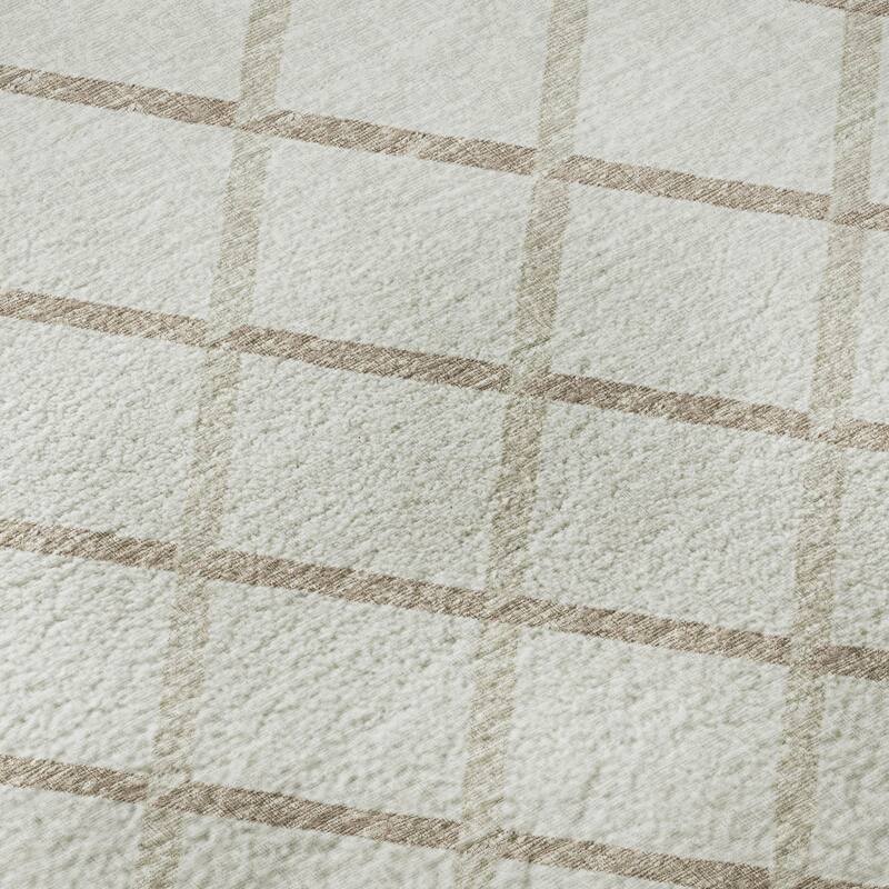 Premium Washable Super Soft Modern Trellis Mayfield Rug