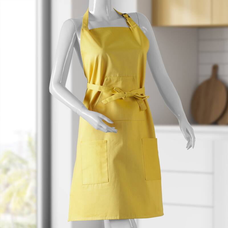 Exclusive Fabrics Solid Cotton Apron - 27 X 34
